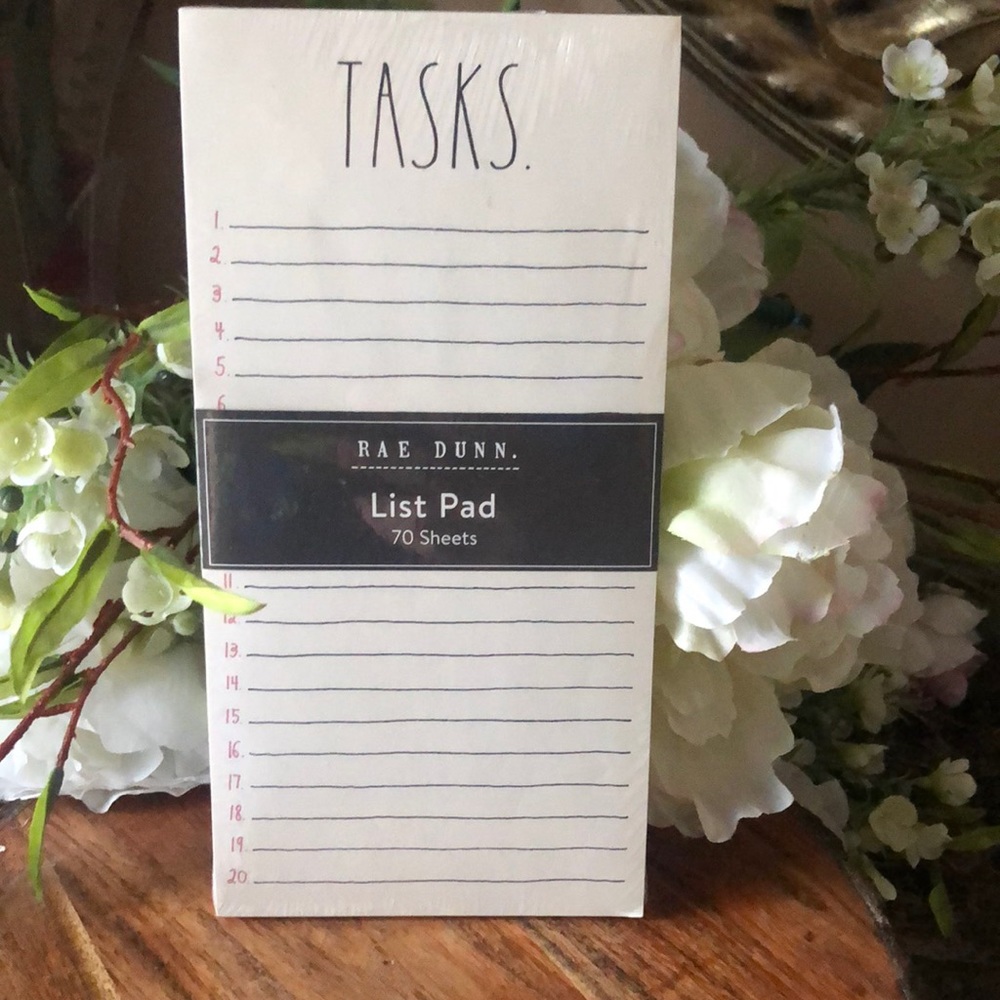 🔥3/$20.RAE DUNN GROCERIES / TASK LIST PAD